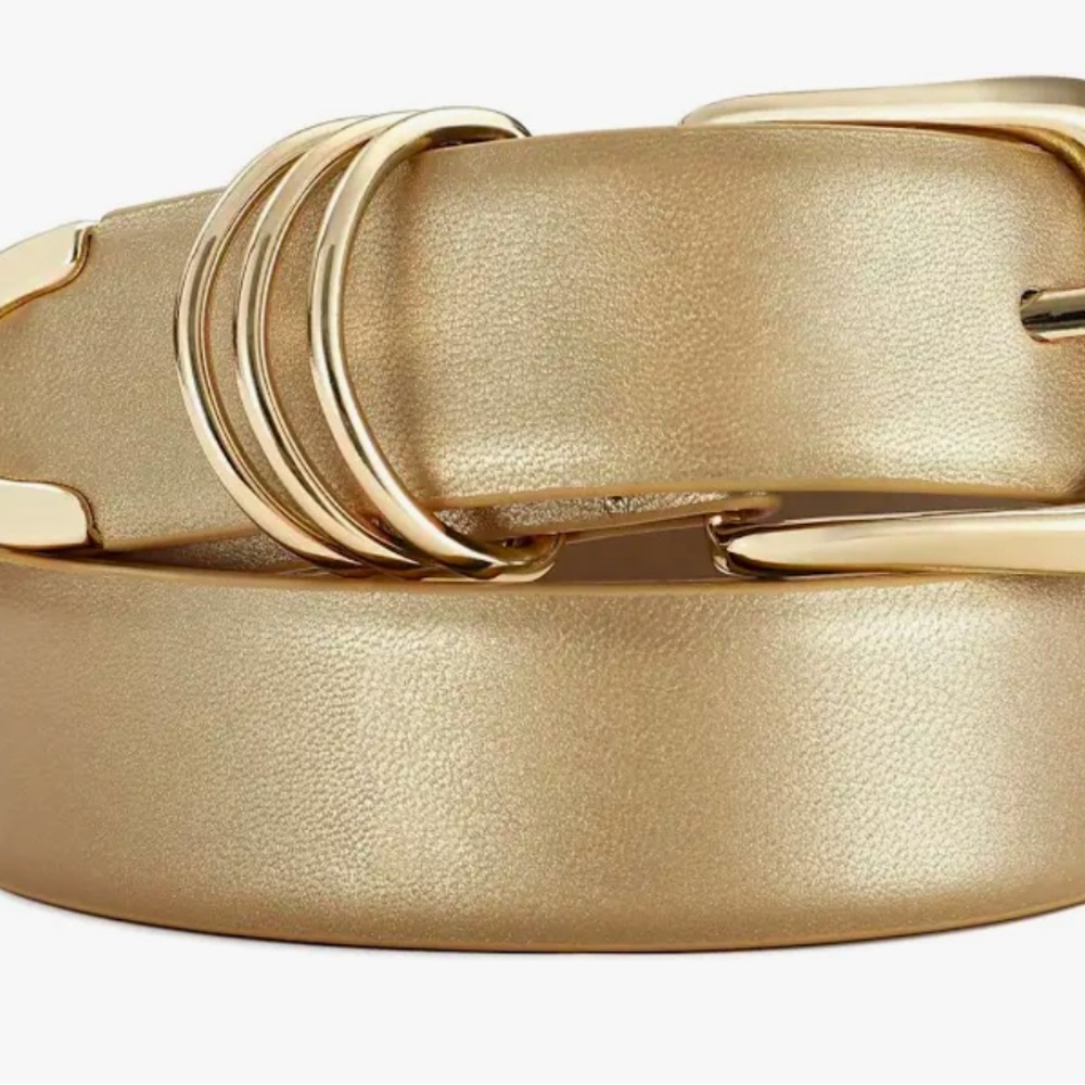 RISANTRY Gold Women's Belt
